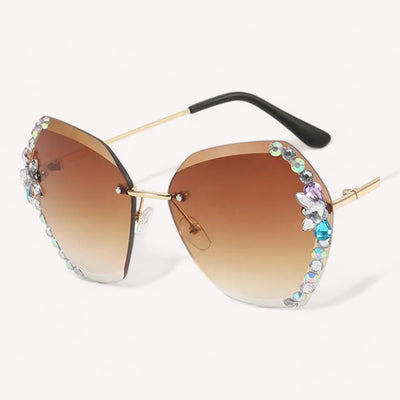 Lunettes de Soleil Femme avec Strass