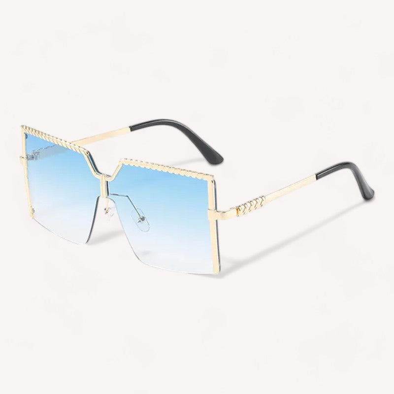 Lunettes de Soleil Femme Monture Dorée