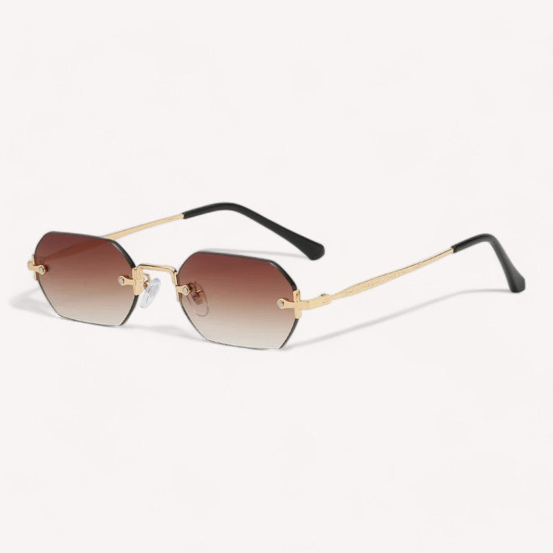 Lunettes de Soleil Homme en Métal Tendance