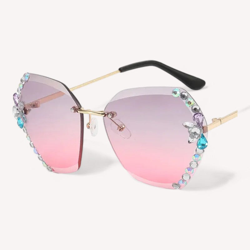 Lunettes de Soleil Femme avec Strass