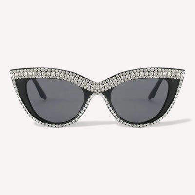 Lunettes de Soleil Femme Oeil de Chat Strass