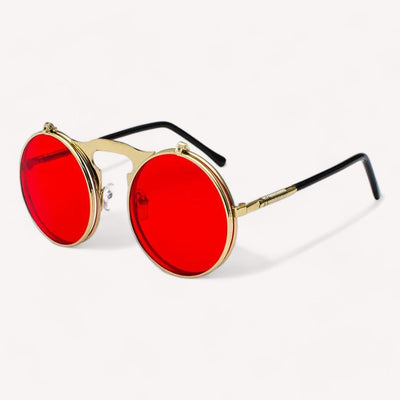 Lunettes de Soleil Homme Rondes Steampunk