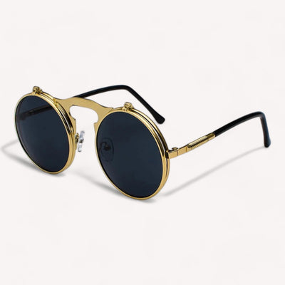 Lunettes de Soleil Homme Rondes Steampunk