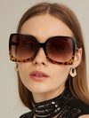 Lunettes De Soleil Femme Luxe Surdimensionnées