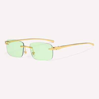 Lunettes de Soleil Rectangulaire Vintage - Mixte