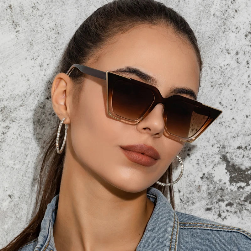 Lunettes de Soleil Cat Eye Oversize