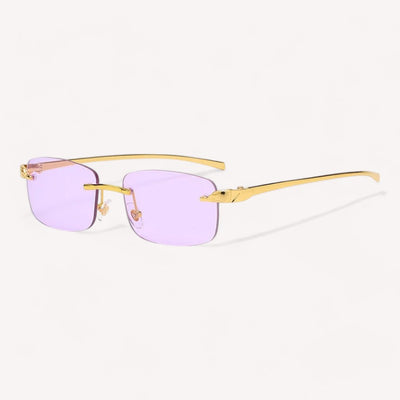 Lunettes de Soleil Rectangulaire Vintage - Mixte