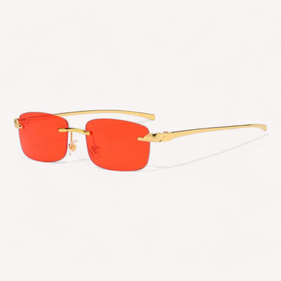 Lunettes de Soleil Rectangulaire Vintage - Mixte