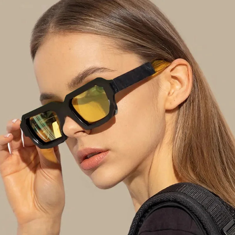 Lunettes de Soleil Verre Jaune